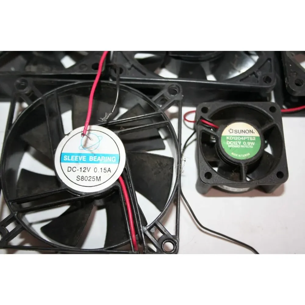 Lot of 9 D/C Fans Computer Generator Cooling Work
